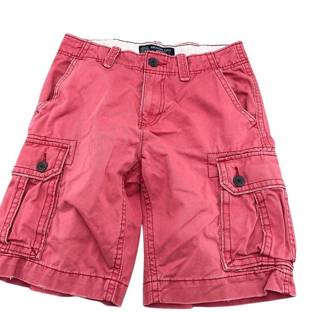 American Eagle Shorts Men 28W x 10L Salmon Cargo Cotton Utility Work VTG